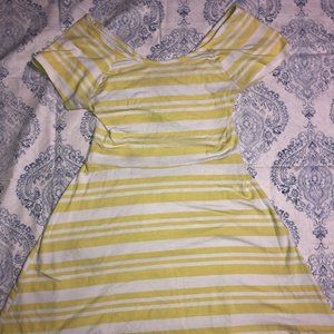 Yellow Striped Sundress